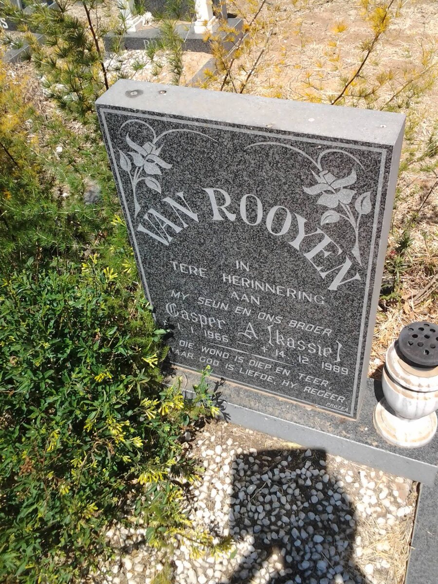 ROOYEN Casper A., van 1966-1989