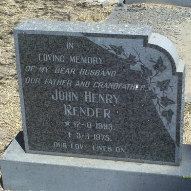 RENDER John Henry 1903-1975