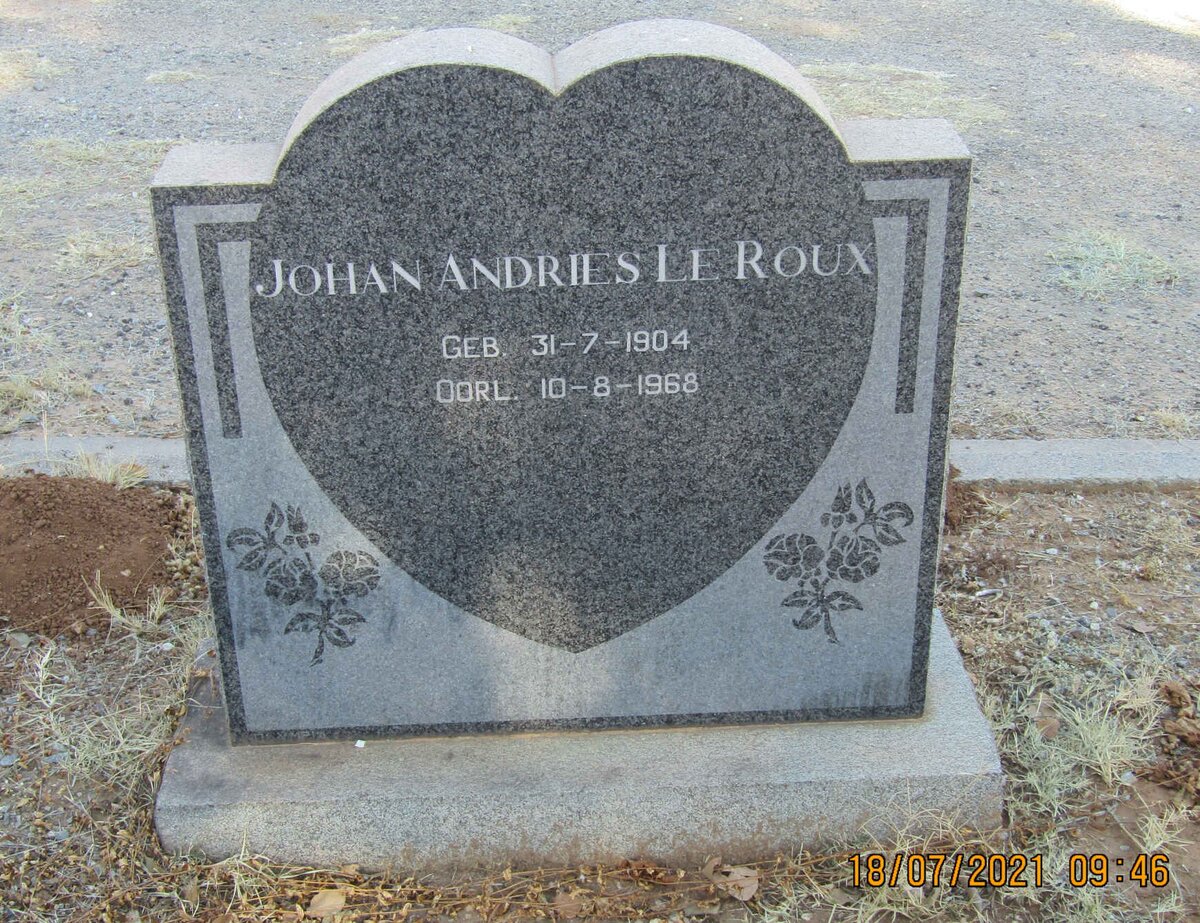 ROUX Johan Andries, le 1904-1968