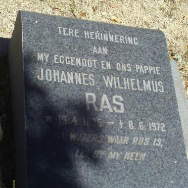 RAS Johannes Wilhelmus 1895-1972