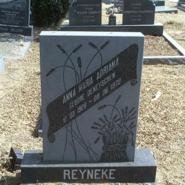 REYNEKE Anna Maria Adriana nee DENEYSCHEN 1928-1978