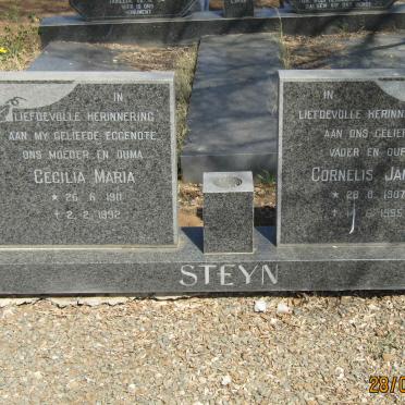 STEYN Cornelis Janse 1907-1995 &amp; Cecilia Maria 1911-1992