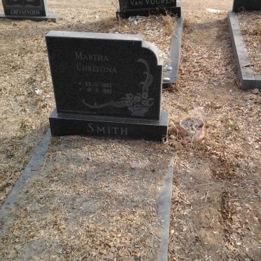 SMITH Martha Christina 1923-1982