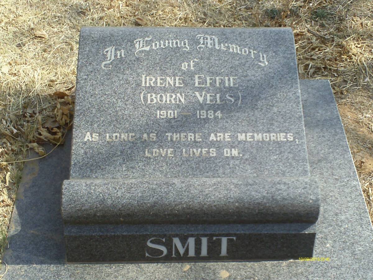 SMIT Irene Effie nee VELS 1901-1984