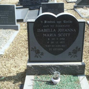 SCOTT Isabella Johanna Maria 1952-1977