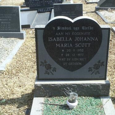 SCOTT Isabella Johanna Maria 1952-1977