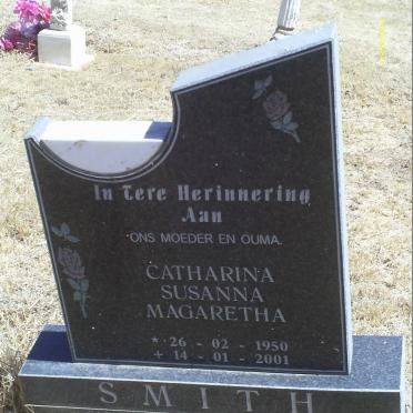 SMITH Catharina Susanna Magaretha 1950-2001