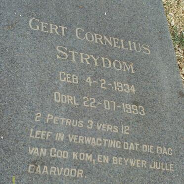 STRYDOM Gert Cornelius 1934-1993