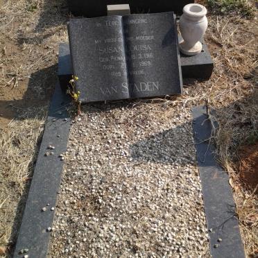 STADEN Susan Louisa, van nee PIENAAR 1916-1969