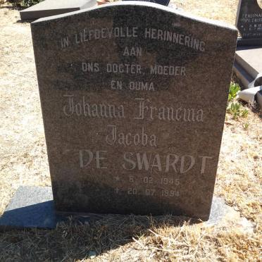 SWARDT Johanna Francina Jacoba, de 1945-1994