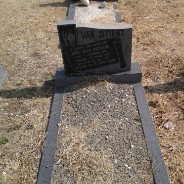 SITTERT Anna Julia Mathilda, van 1913-1982