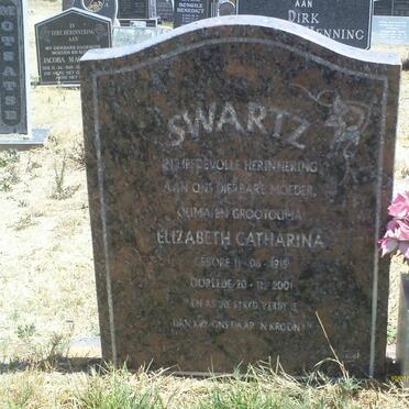 SWARTZ Elizabeth Catharina 1915-2001
