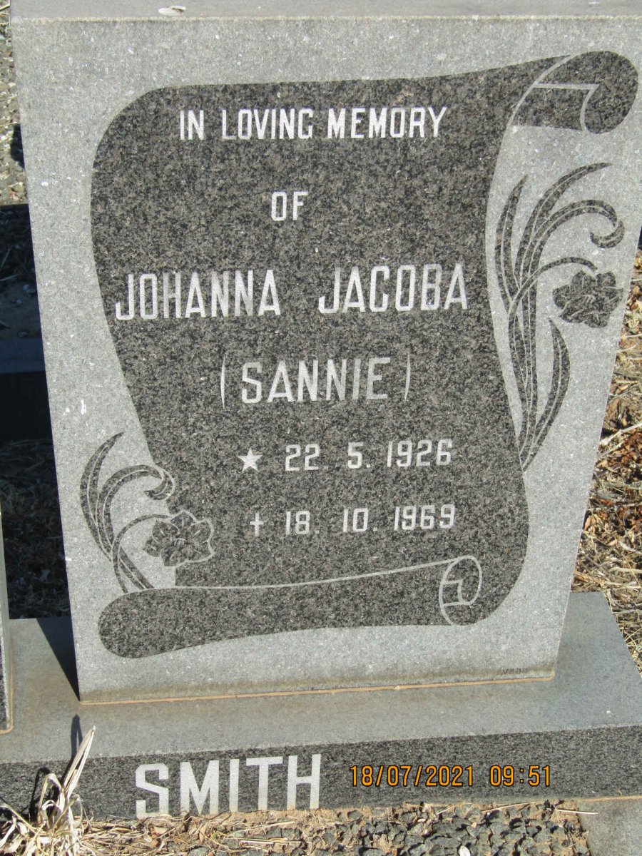 SMITH Johanna Jacoba 1926-1969