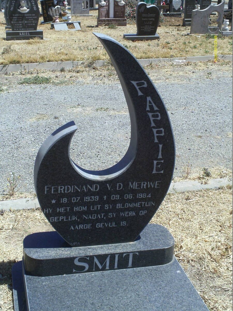 SMIT Ferdinand V.D.Merwe 1939-1984