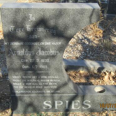 SPIES Arnoldus Jacobus 1930-1969