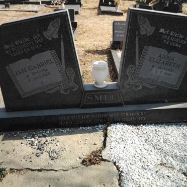 SMIT Jan Gabriel 1918-1980 &amp; Anna Elizabeth 1922-2007