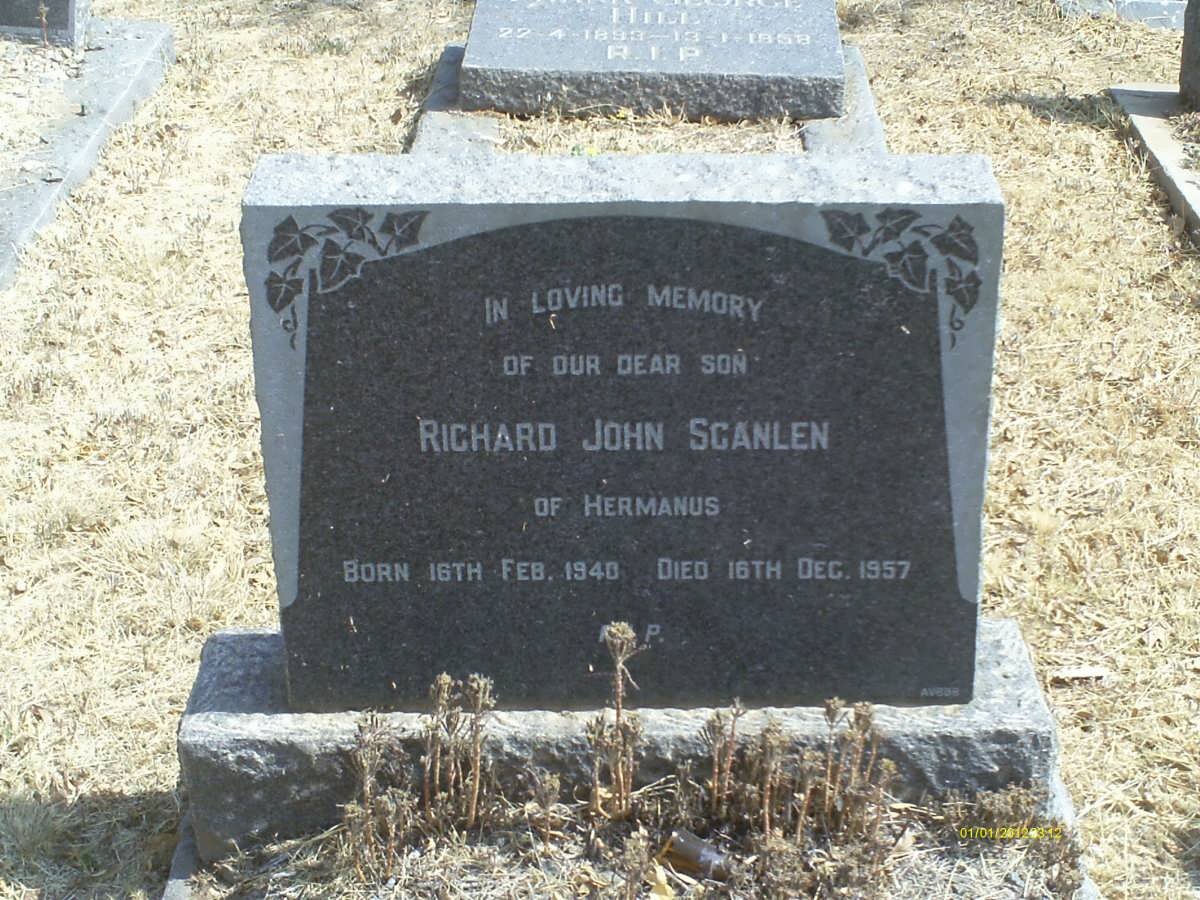 SCANLEN Richard John 1940-1957