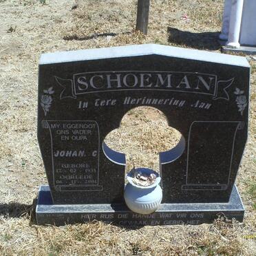 SCHOEMAN Johan C. 1935-2001