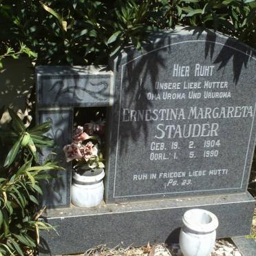 STAUDER Ernestina Margareta 1904-1990