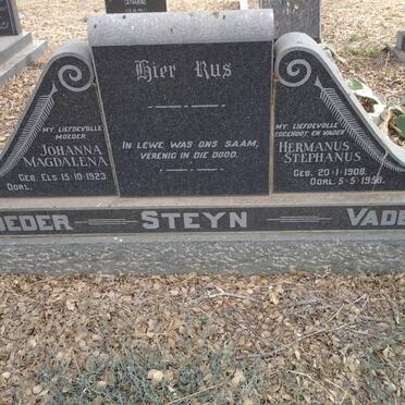 STEYN Hermanus Stephanus 1908-1958 &amp; Johanna Magdalena ELS 1923-