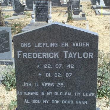 TAYLOR Frederick 1942-1987