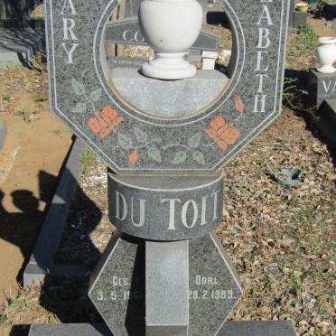 TOIT Mary Elizabeth, du 1961-1989