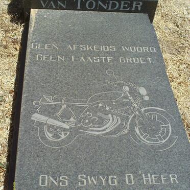 TONDER Andries Johannes Jacobus, van 1954-1985 _2