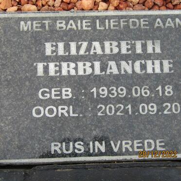 TERBLANCHE Elizabeth 1939-2021