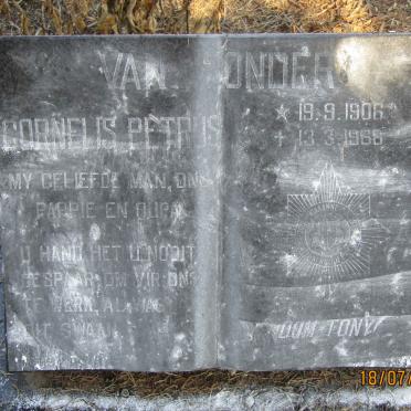 TONDER Cornelis Petrus, van 1906-1968