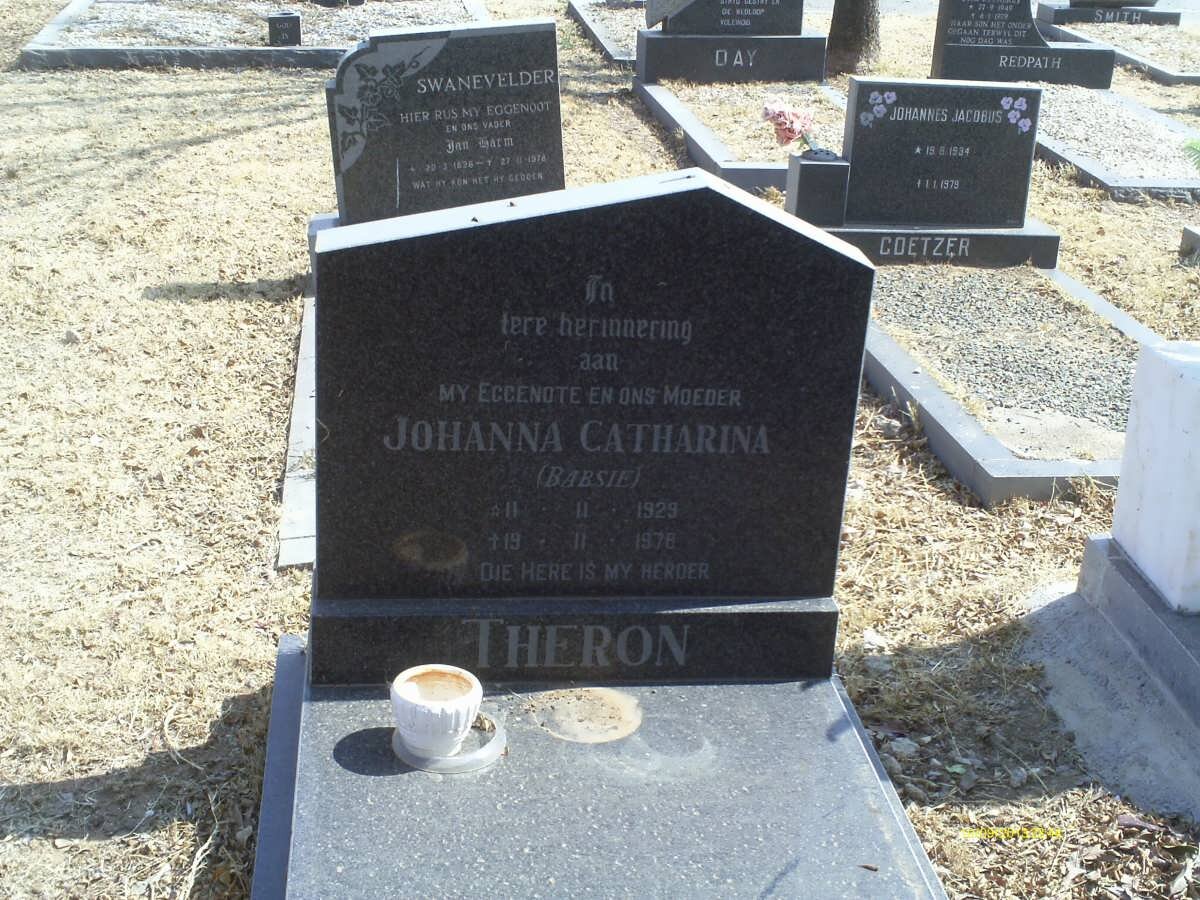 THERON Johanna Catharina 1929-1978