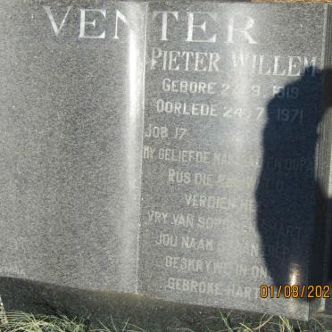 VENTER Pieter Willem 1919-1971