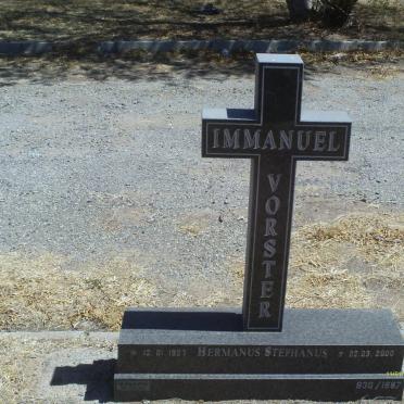 VORSTER Hermanus Stephanus 1927-2000