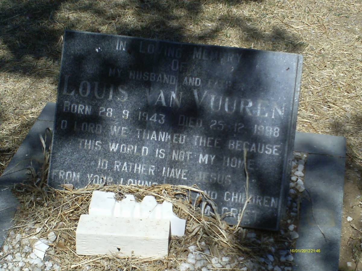 VUUREN Louis, van 1943-1998
