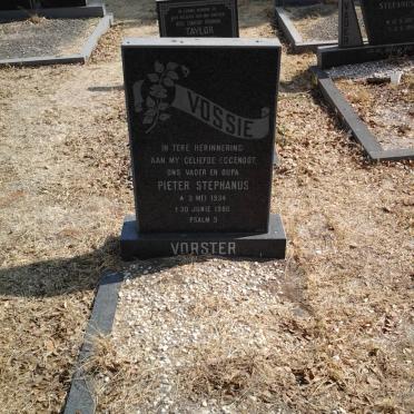 VORSTER Pieter Stephanus 1934-1980