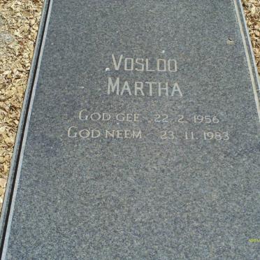 VOSLOO Steff 1983-2005 :: VOSLOO Martha 1956-1983