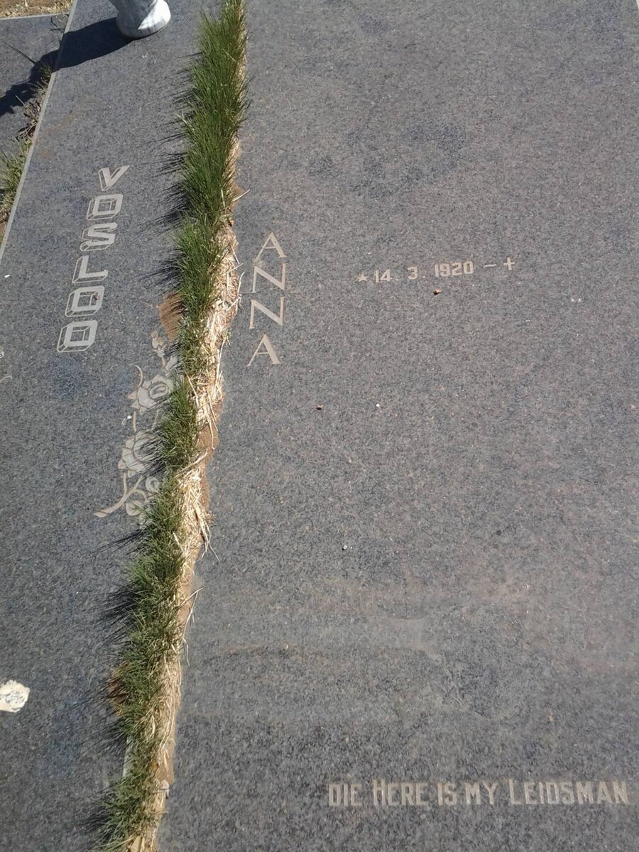 VOSLOO Fanie 1914-1993 &amp; Anna 1920-