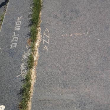 VOSLOO Fanie 1914-1993 &amp; Anna 1920-