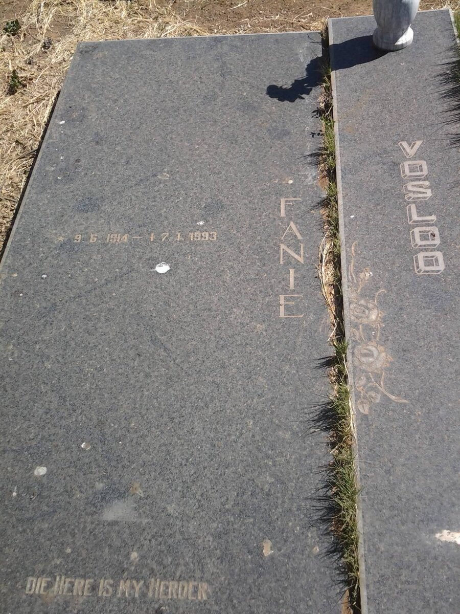 VOSLOO Fanie 1914-1993 &amp; Anna 1920-