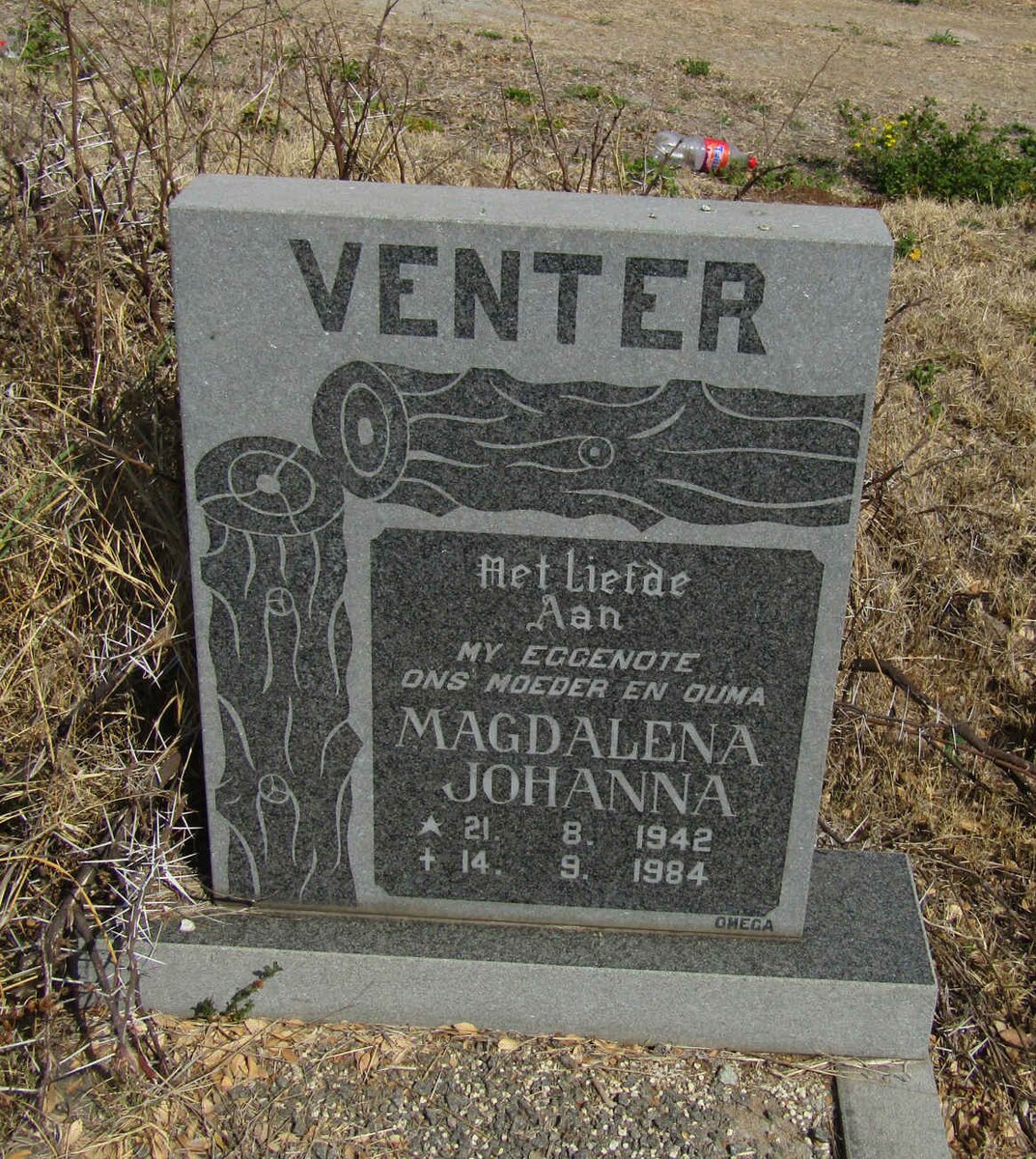 VENTER Magdalena Johanna 1942-1984