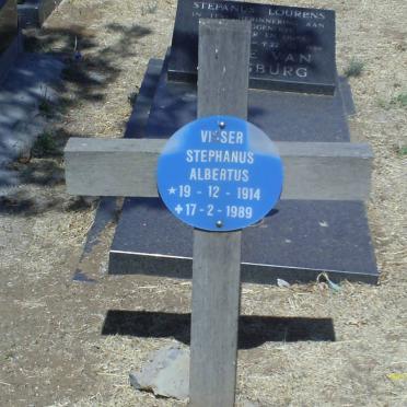 VISSER Stephanus Albertus 1914-1989