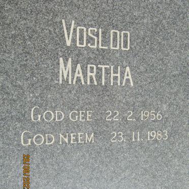 VOSLOO Martha 1956-1983