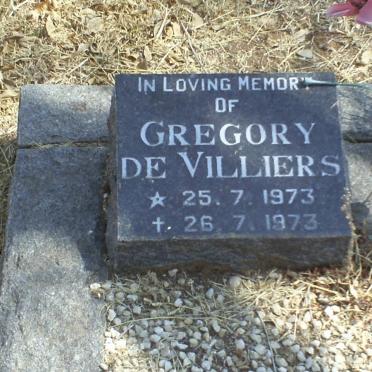 VILLIERS Gregory, de 1973-1973