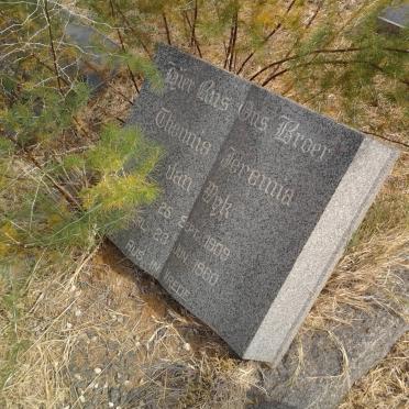 WYK Theunis Jeremia, van 1909-1960