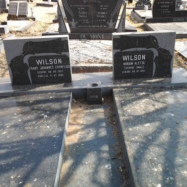 WILSON Frans Johannes Cornelius 1922-1980 &amp; Miriam Aletta SMALL 1942-