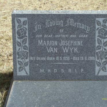 WYK Marion Josephine, van nee DRINN 1896-1968