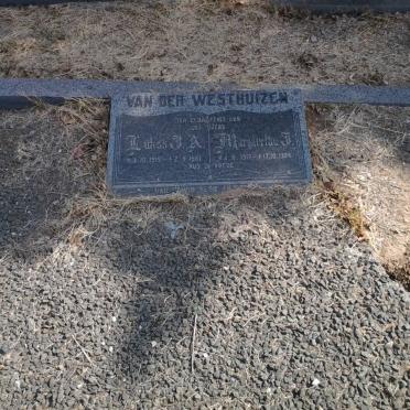 WESTHUIZEN Lukas J.A., van der 1915-1981 &amp; Margaretha J. 1917-1984