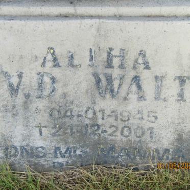 WALT Altha, v.d. 1945-2001