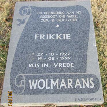WOLMARANS Frikkie 1927-1999