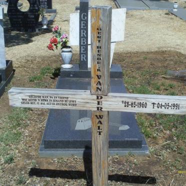 WALT Gert Hendrik, van der 1960-1991