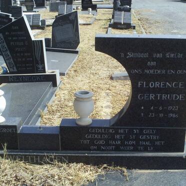 WELTHAGEN Johannes Christiaan Frederik 1923-1978 &amp; Florence Gertrude 1923-1986     